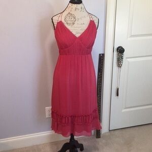 SIGNATURE BY SANGRIA Sangria Silk Pink Dress 8